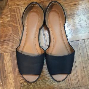 Navy flats ***never worn***